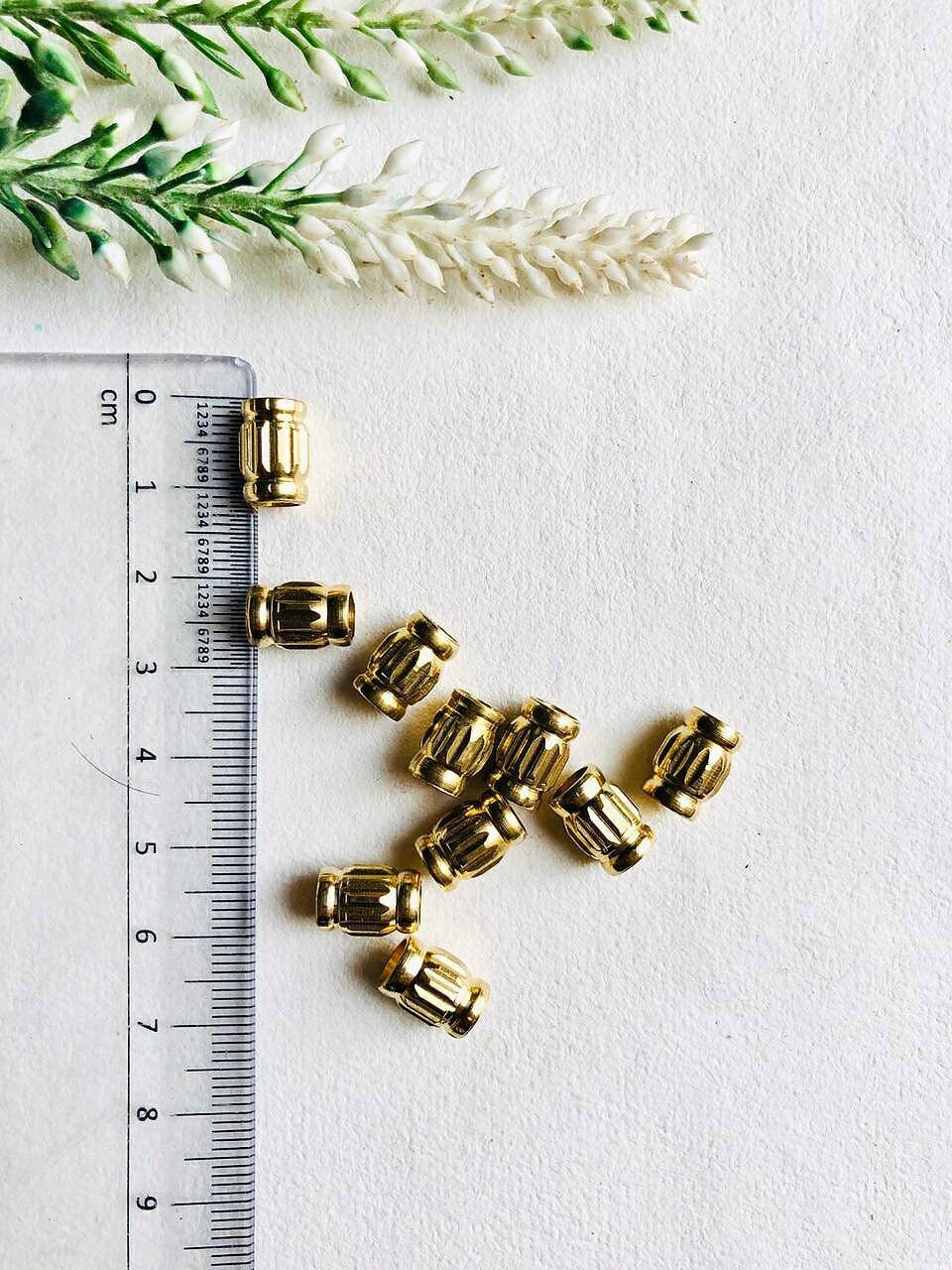 11MM Unique Pipe beads 5/15/30 PCS Brass Beads Special Tube Etsy