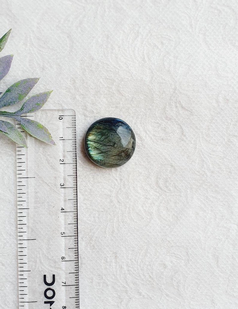 Plain Labradorite Cabochon Labradorite Gold flash L200 round Labradorite gemstone Labradorite with blue and green flash round shape