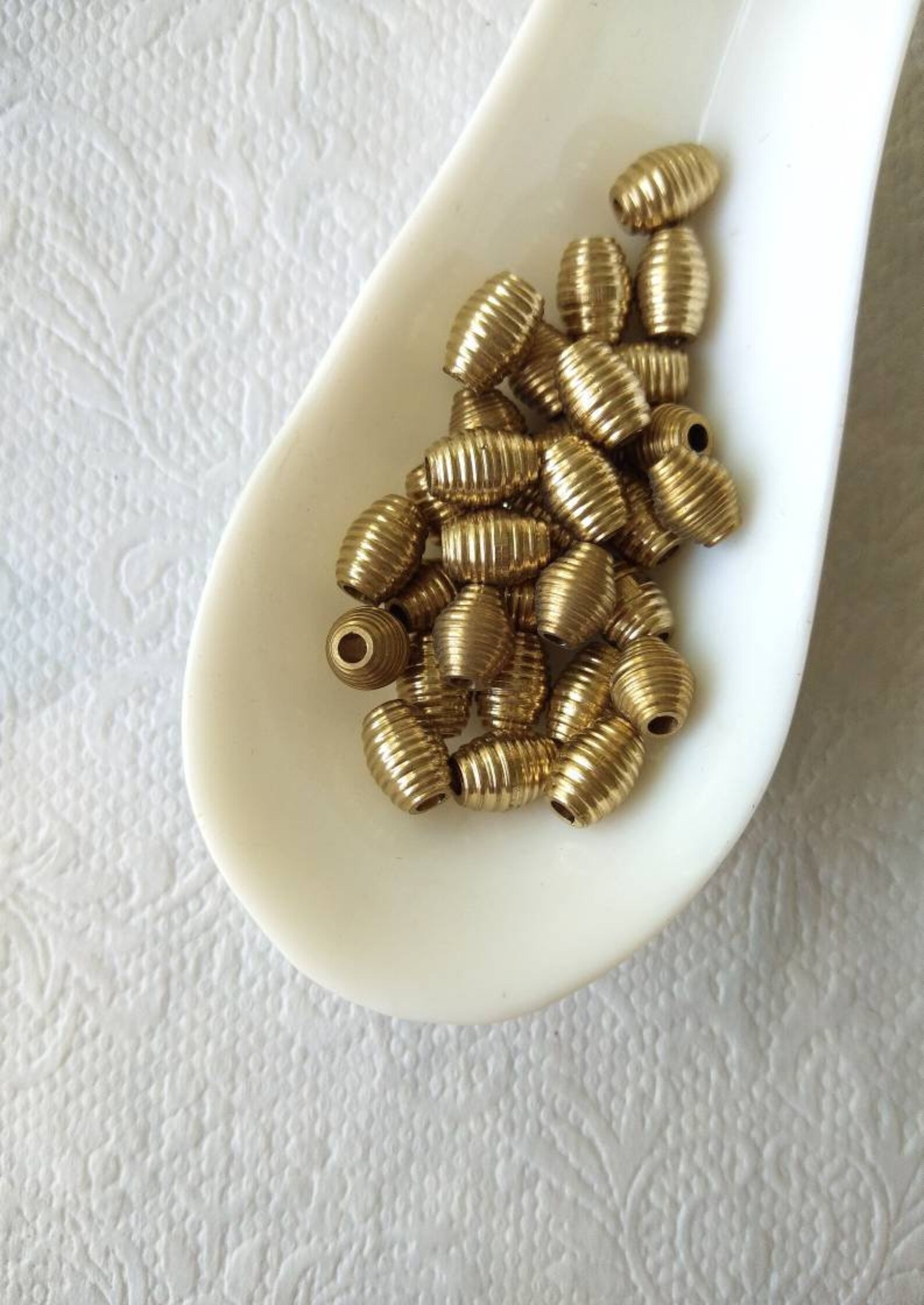8MM Unique Pipe beads 10/30/50 PCS Brass Beads Special Tube Etsy