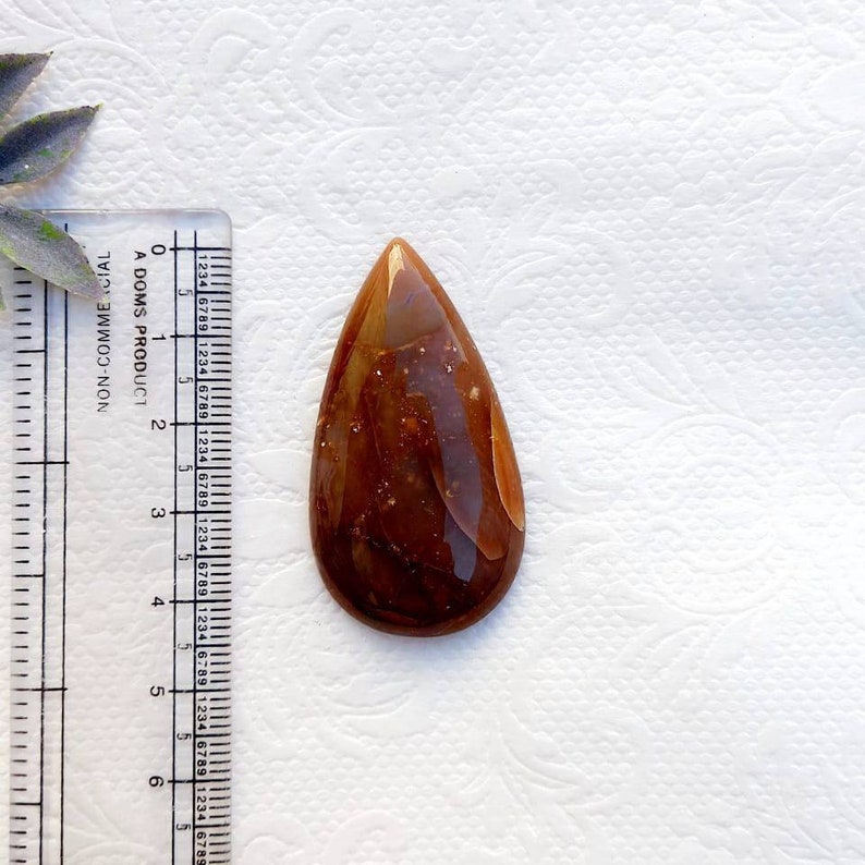Natural Jasper cabochon stone for jewelry making and macrame jewelry natural jasper drop stone JS209