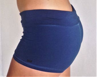 Yoga Shorts in Cobalt by Lotus Tribe Clothing /Yoga/Womens Yoga Shorts /Womens Gym Shorts /Yoga/Cotton Shorts /Womens Fitness Shorts/Yoga