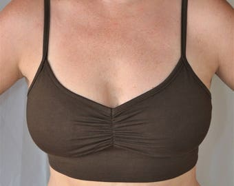 Bliss Bralette in CHOCOLATE by Lotus Tribe / Soft Fit Underband