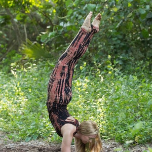 Fire Tie Dye Yoga Pants by Lotus Tribe / Women's Yoga Clothes / Tie Dye Leggings / Yoga Wear / Yoga Leggings/Festival Wear / Eco Yoga Wear image 6