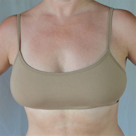 Zen Sports Bra in Sand by Lotus Tribe, Yoga Bra, Yoga Top, Yoga Clothing, Sport  Bra, Cotton Bra, Natural Fiber Bra Best for A-C Cup 