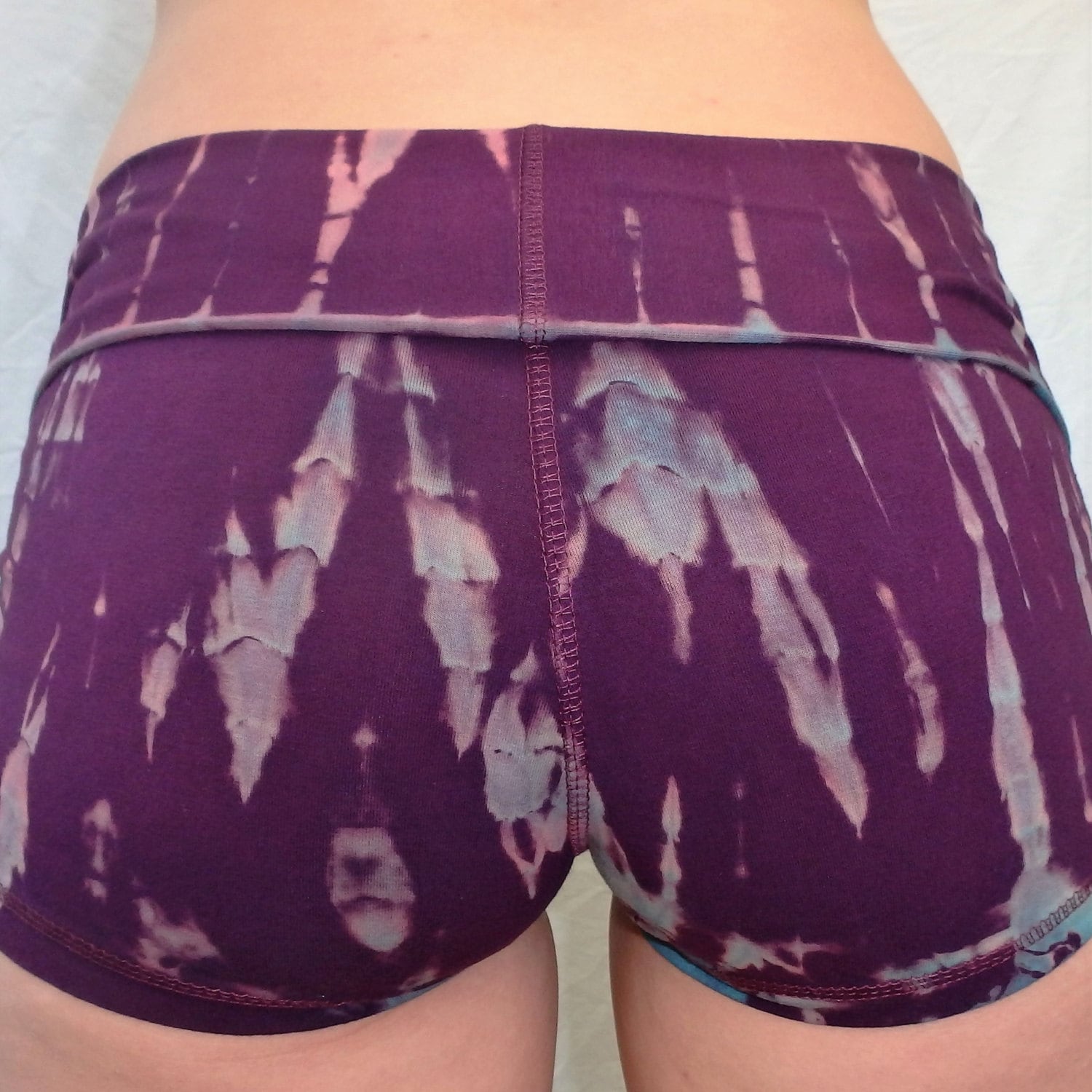 Amethyst Tie Dye Cheeky Bottoms by Lotus Tribe Clothing / Womens