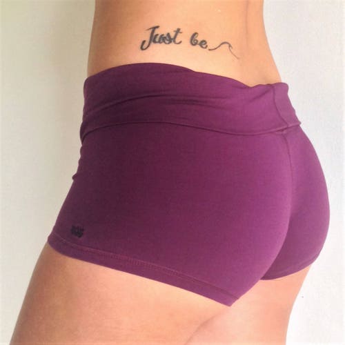 Womens Cotton Yoga Shorts
