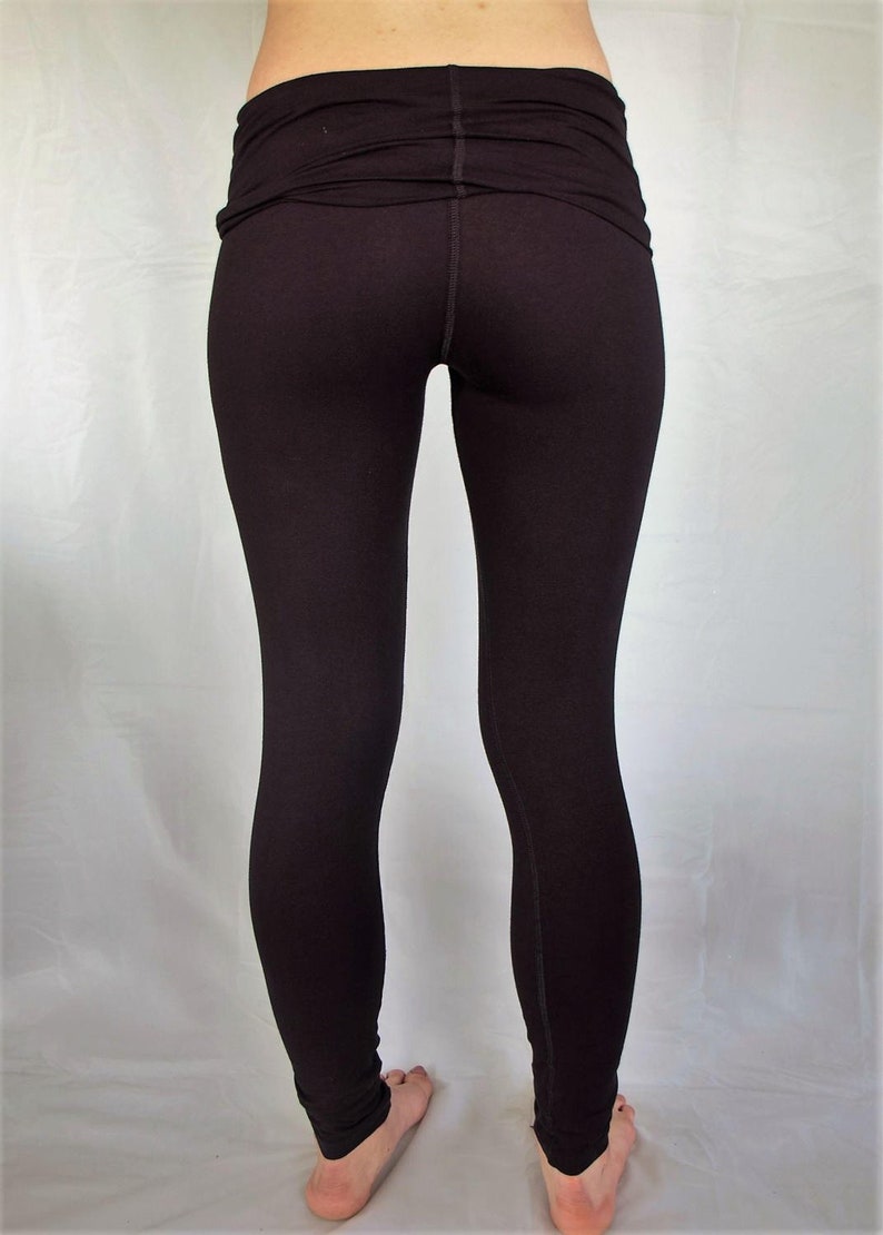 fold waist yoga pants
