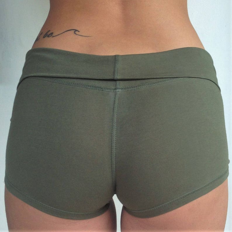 Yoga Shorts in Sage by Lotus Tribe Clothing /yoga/ Green Yoga Etsy