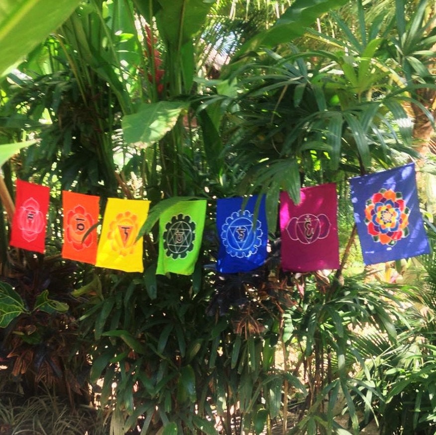 Regenbogen-Chakra-Flagge Von Mandala Arts – Bunte Dekoration Für Innen & Außen, 12,7 X 106,7 Cm