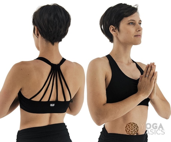 Shakti Sports Bra in Onyx by Lotus Tribe / Black Yoga Bra / Yoga