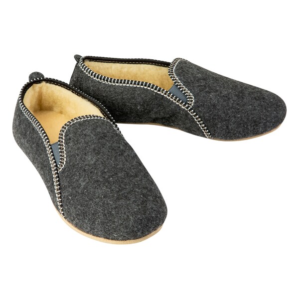 Men Slippers Felt with Natural Sheepskin Wool Men and Women Slippers House Slippers FREE SHIPPING USA