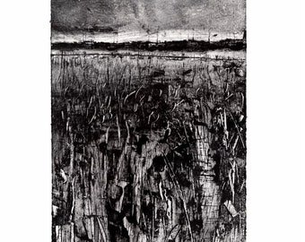 Reedbeds at Walberswick No.2 • Monoprint • 1/1 • Printmaking • Art