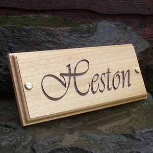 Horse Name Plate Stable Door Plaque (Vivaldi Font) Custom Made