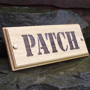 Horse Name Plate Stable Door Plaque Sign (Stencil Font) Custom Made