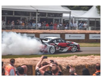 issan s15 treibendes Poster | Goodwood Festival Automobile Kunstdruck | Mattes Papier