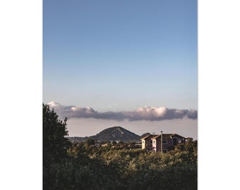 Goldene Stunde Berg Poster - Serene Landschaft Fotografie Druck - Natur Wandkunst - VAS