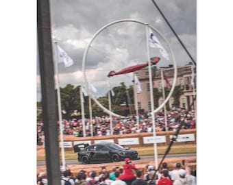 Subaru Project Midnight WRX Poster | Goodwood Festival Rennauto-Kunst (Mattes Finish)