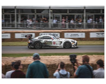 Poster mit Mercedes Mercedes Goodwood Charakter | Mattes Automotiv Kunstdruck