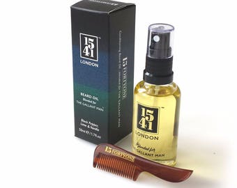 1541 London Conditioning Beard Oil 50ml & Comb Combo Pack