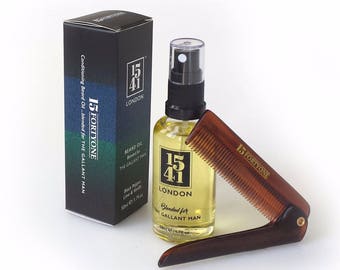 1541 London Conditioning Beard Oil 50ml & Comb Combo Pack