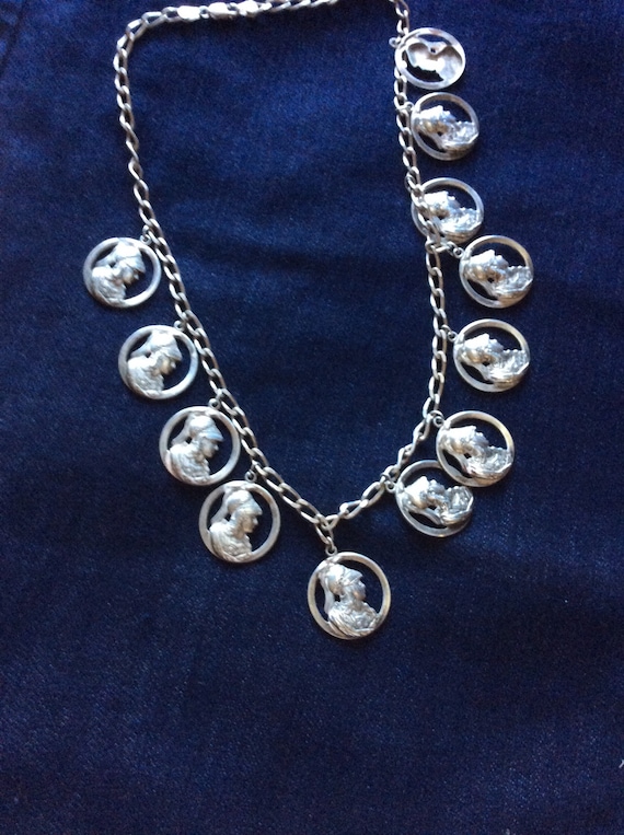 Sterling silver Roman necklace