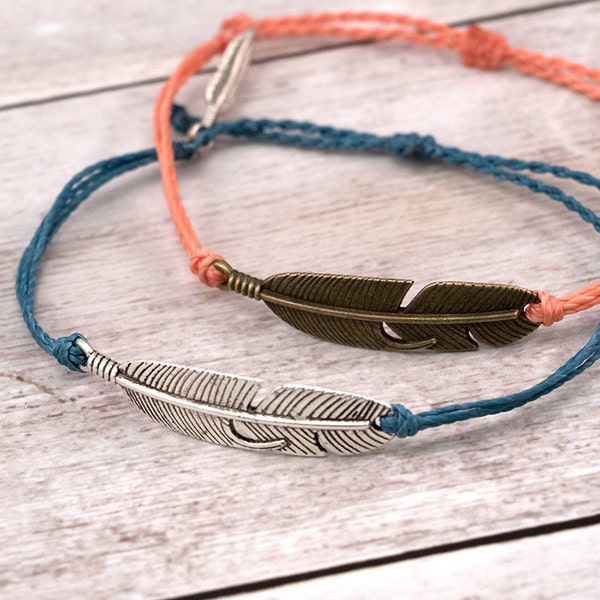 Feather Bracelet Etsy