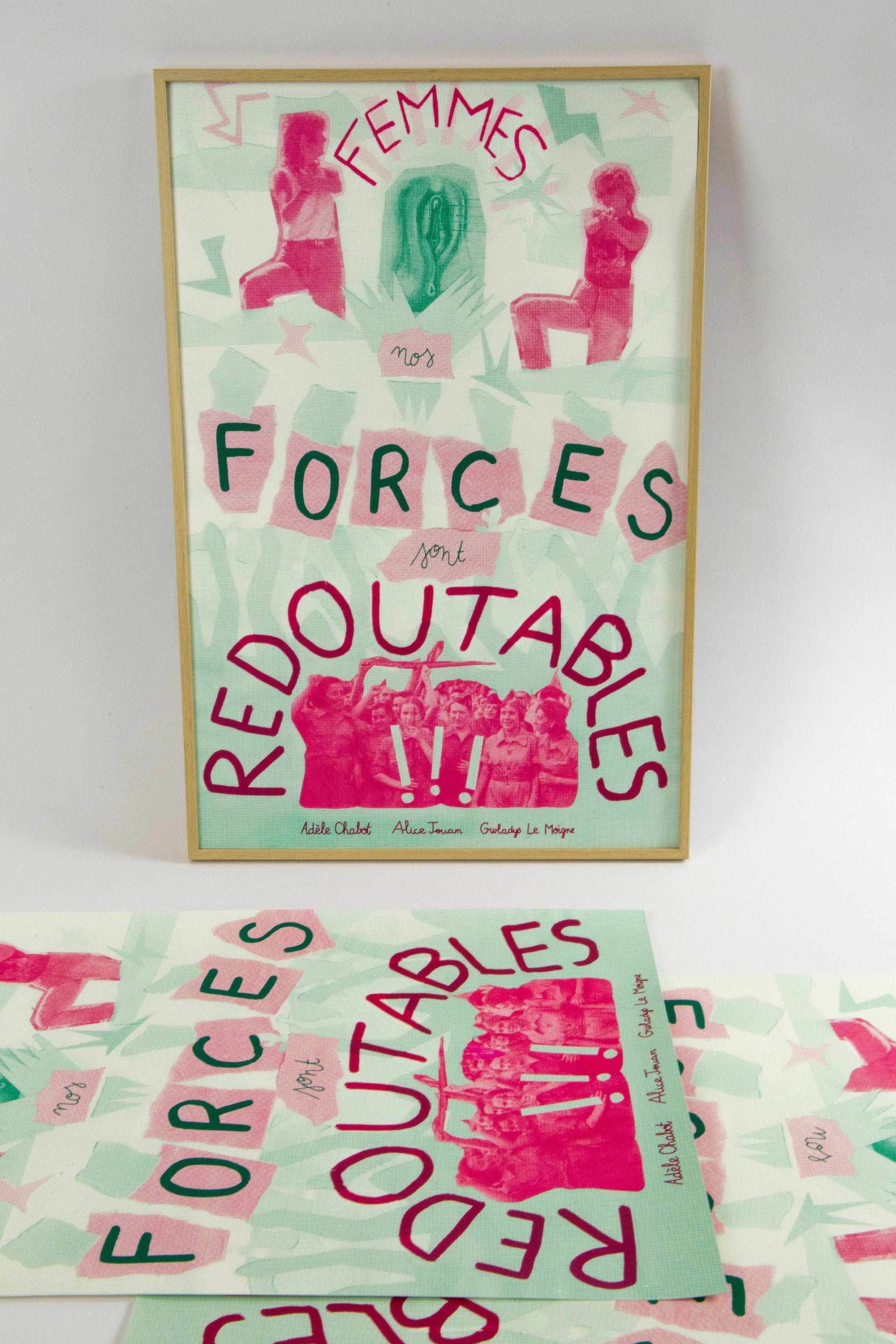 Affiche Murale en Sérigraphie Corps et Luttes Des Femmes