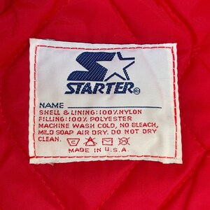 vintage cincinnati reds satin starter jacket youth size medium deadstock NWT 90s made in USA image 7