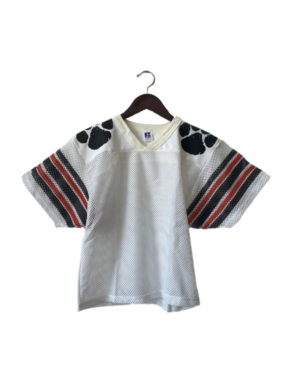 Vintage Russell Athletic Mesh Shimmel Half Top Shirt Youth