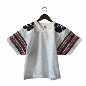 vintage russell athletic mesh shimmel half top shirt młodzieżowy rozmiar S-M deadstock NWOT 90s wyprodukowany w USA