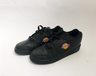 vintage converse ox los angeles lakers zapatillas deportivas grandes niños tamaño 2.5 deadstock NIB 90s