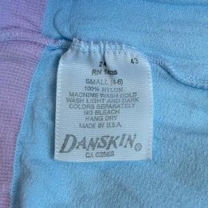 vintage danskin stirrup tights youth girls size small 4-6 deadstock NIP 80s made in USA image 6