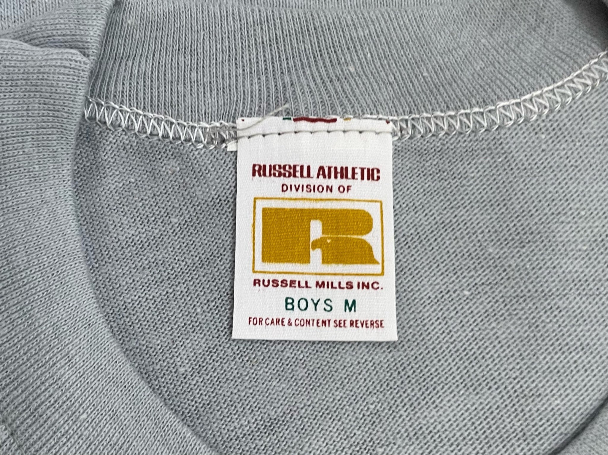 Vtg Russell Athletics 70s Gold Tag Mesh Football Jersey