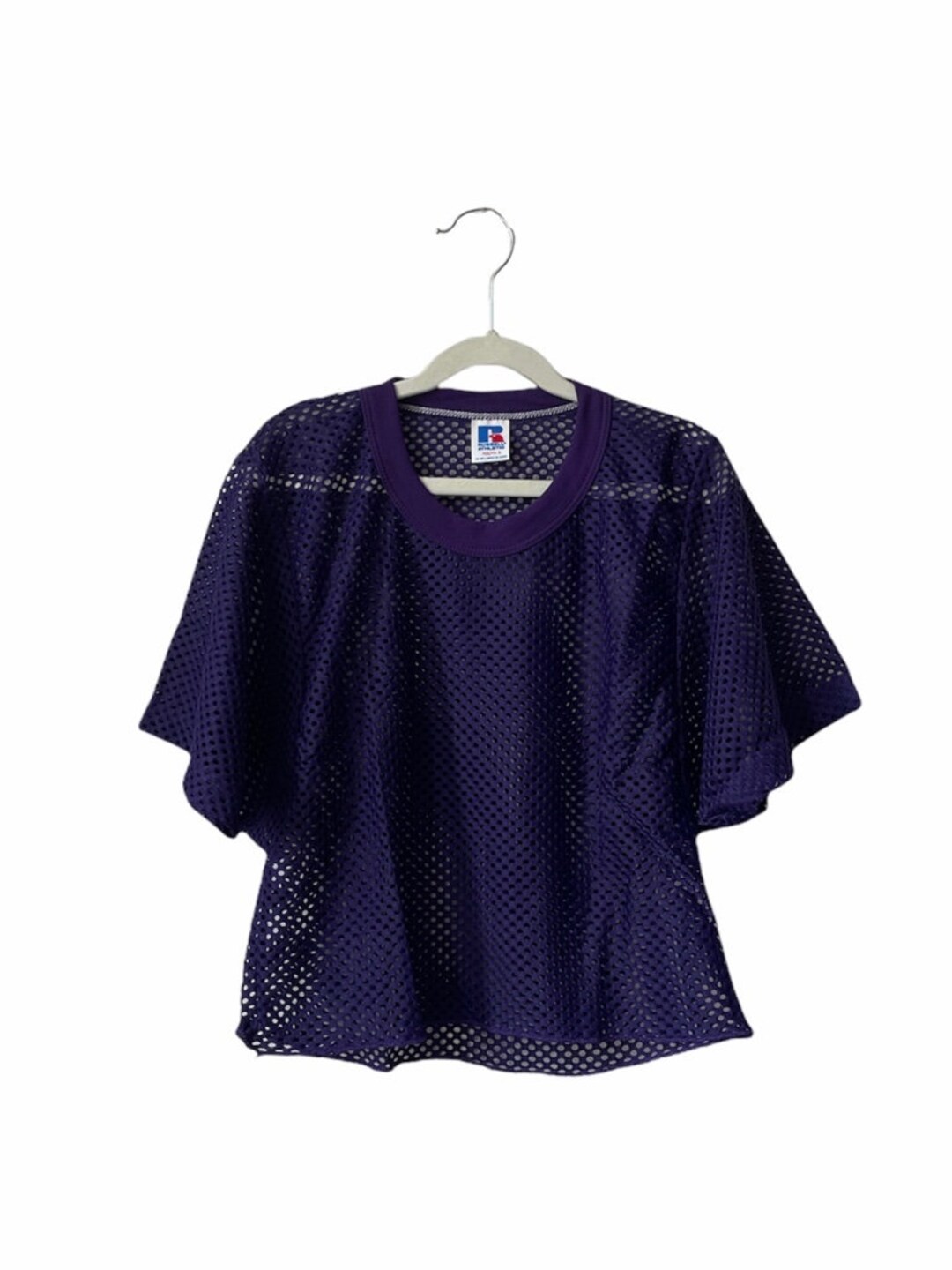 Vintage Russell Athletic Mesh Shimmel Half Top Shirt Youth
