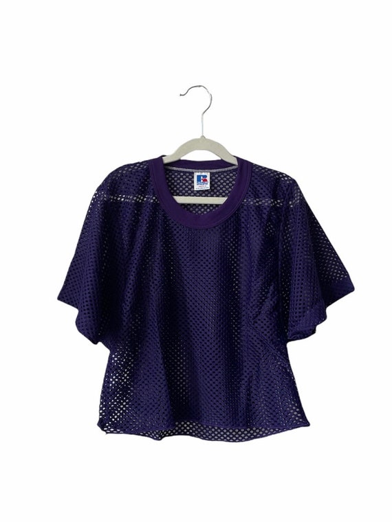 Vintage Russell Athletic Mesh Shimmel Half Top Shirt Youth