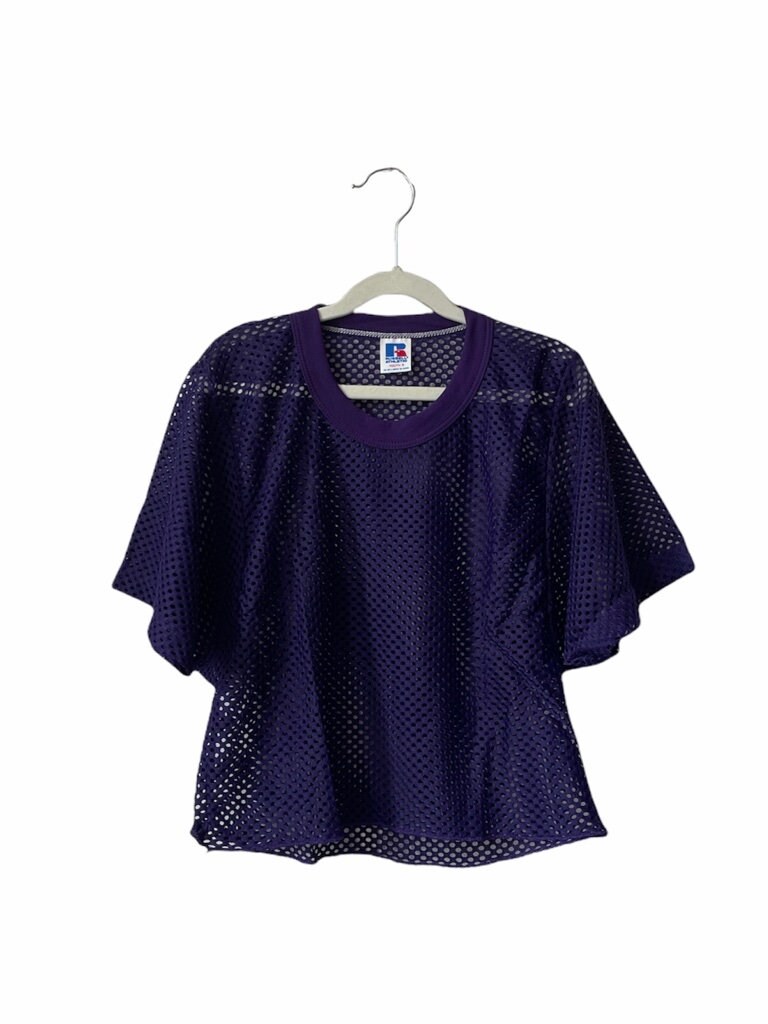 Vintage Russell Athletic Mesh Shimmel Half Top Shirt Youth