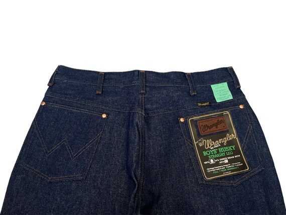 vintage wrangler jeans youth size 20 husky straig… - image 5