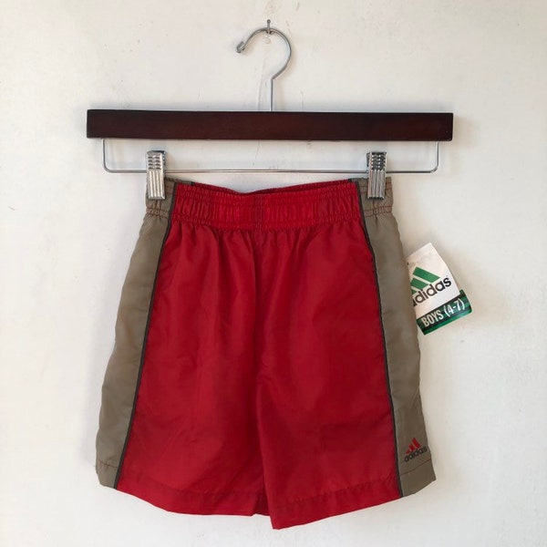 vintage adidas shorts little boys size medium 5 deadstock NWT 1998