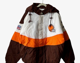 vintage cleveland browns apex one jacket coat youth size XL deadstock NWT 90s
