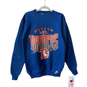 vintage denver broncos sweatshirt youth size medium 10-12 deadstock NWT 90s made in USA 1993