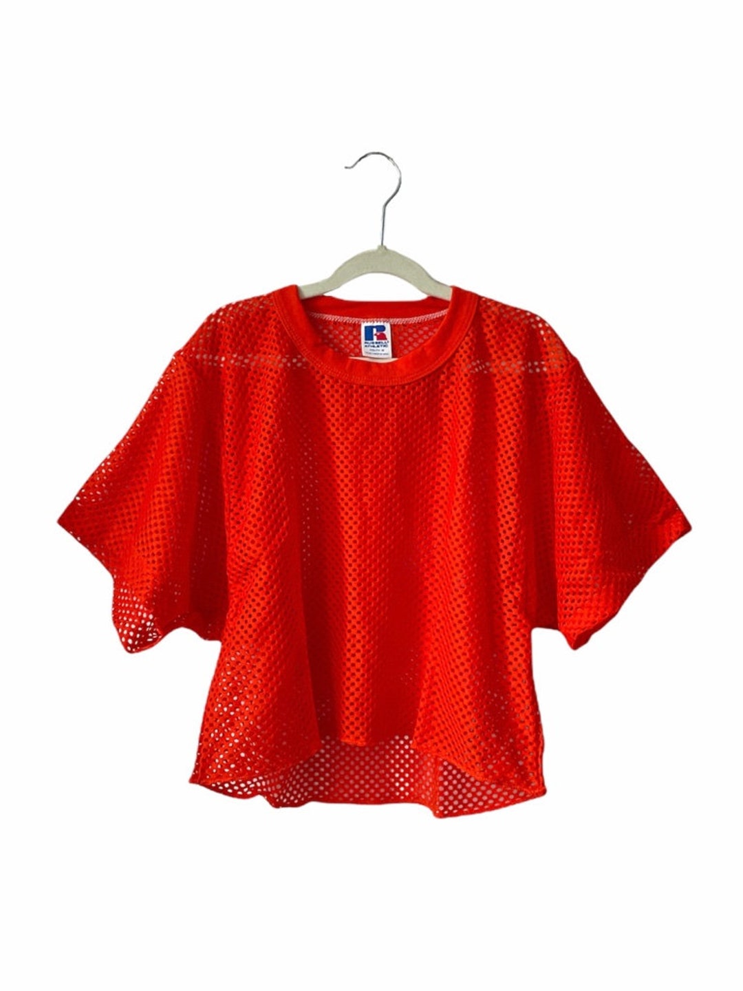 Vintage Russell Athletic Mesh Shimmel Half Top Shirt Youth