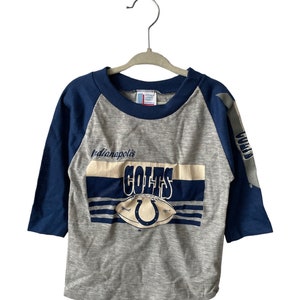 Vintage Indianapolis Colts Raglan T-Shirt Jungen Gr. 4 klein Deadstock NWOT 80er