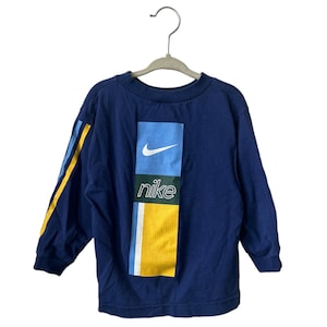 vintage nike white tag long sleeve t-shirt tee youth size small 90s