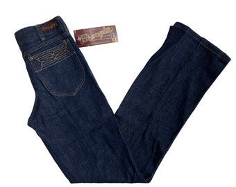 vintage wrangler pecos boot flare jeans size 26x32 deadstock NWT 70s pants made in USA
