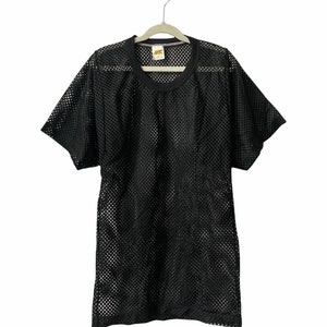 vintage russell athletic gold tag mesh crewneck shirt youth size S deadstock 80s