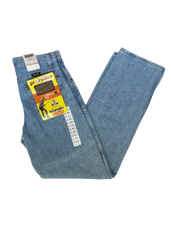 Vintage Wrangler Stone Wash Cowboy Cut Jeans Kids Size 16 - Etsy