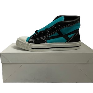 big kids canvas high top sneakers shoes youth size 4.5 deadstock NIB 70s made in USA