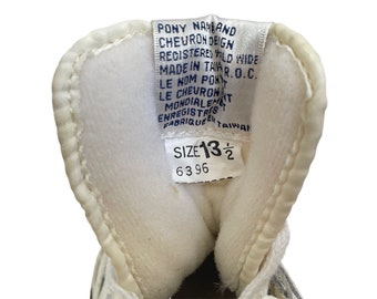 Vintage Pony Spud Webb Hi Top Basketball Shoes Sneakers Kids Size