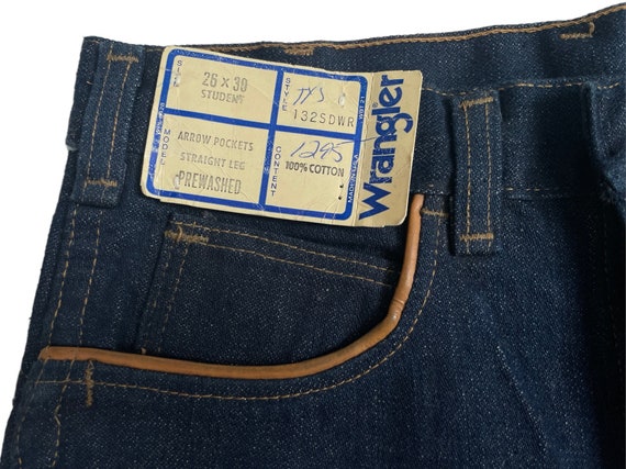 vintage wrangler arrow pockets straight leg jean … - image 8