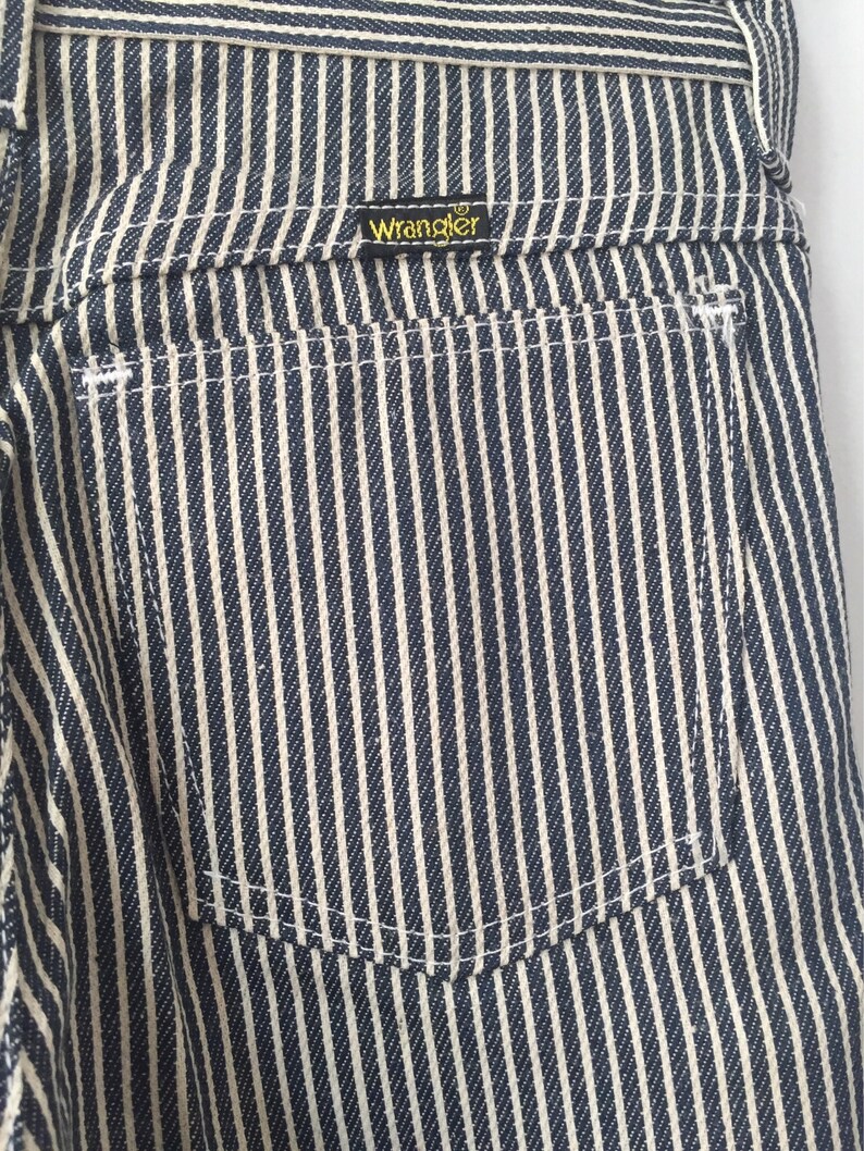 Vintage wrangler railroad stripe jeans student size 12 slim | Etsy